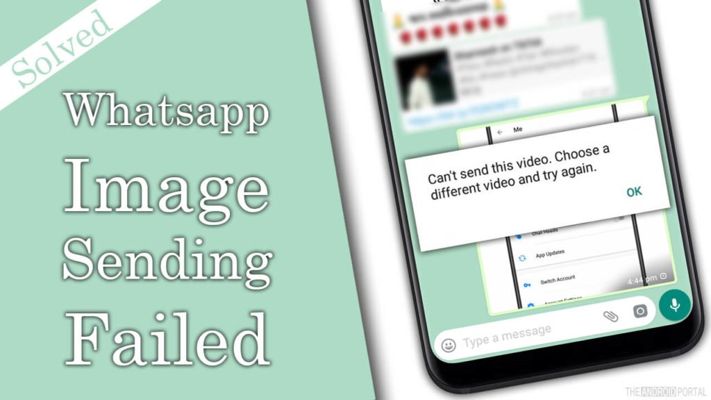 Fix Whatsapp Image Sending Failed Error On Smartphone