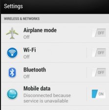 Enable disable HTC m7 data connection