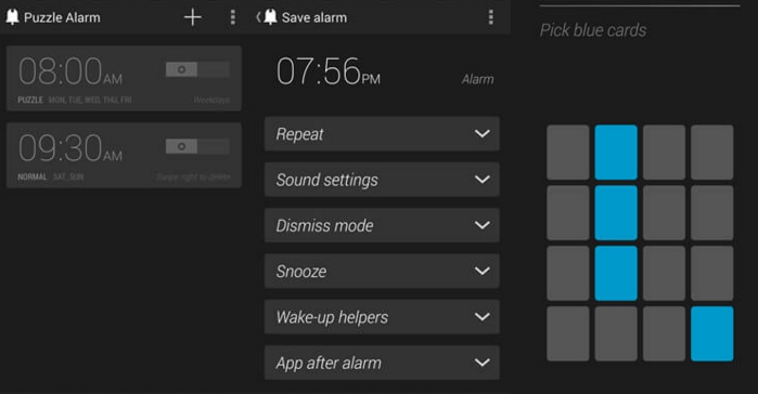 Puzzle Alarm Clock app