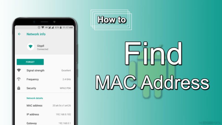 how to find mac address on android