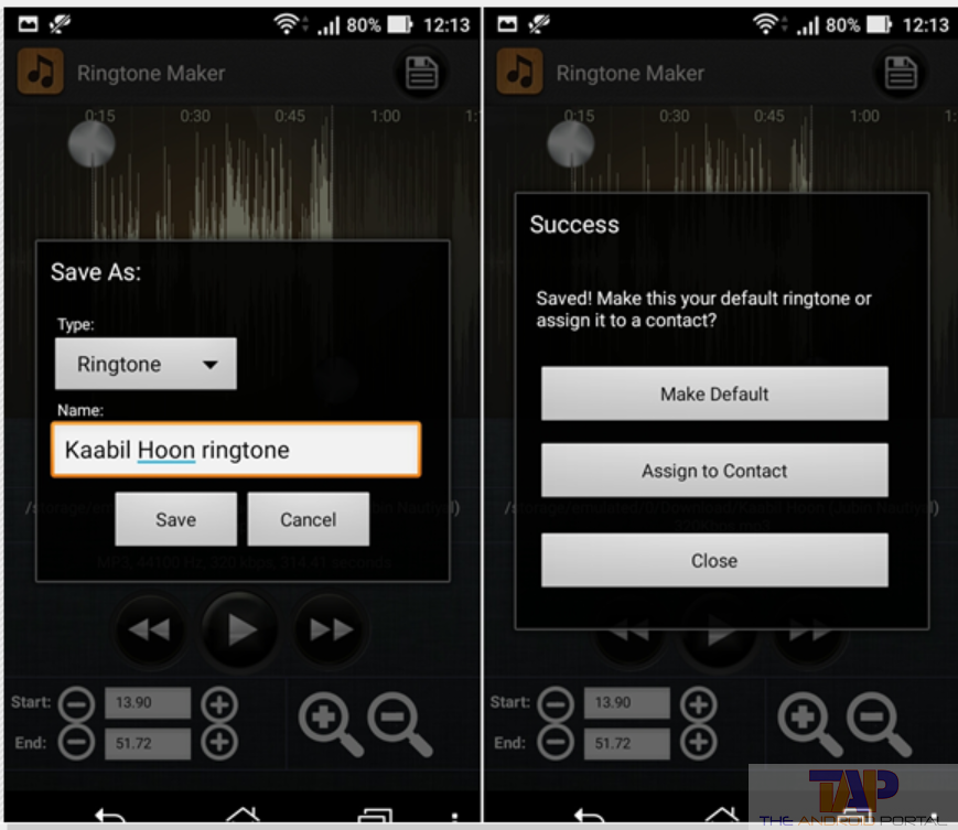 Set MP3 as Ringtone on Android