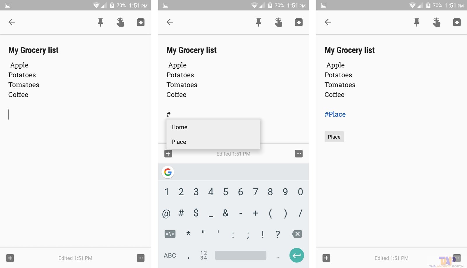 Adding Lables on Google Keep Notes