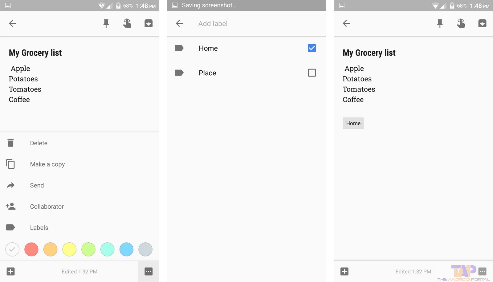 Organize your Notes with label in Google keep