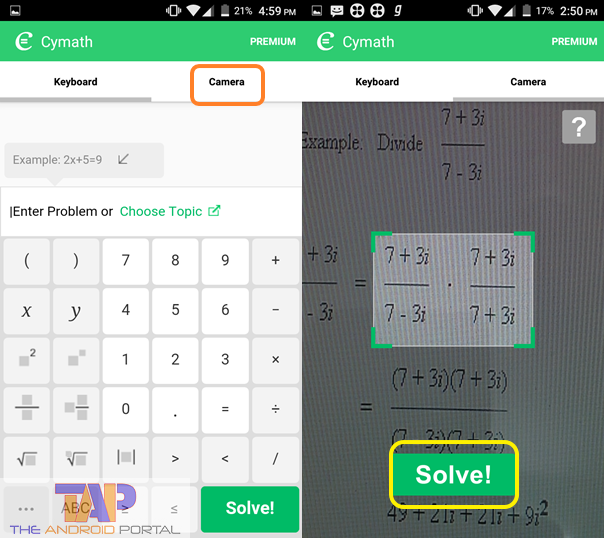 Cymath - Math Problem Solver