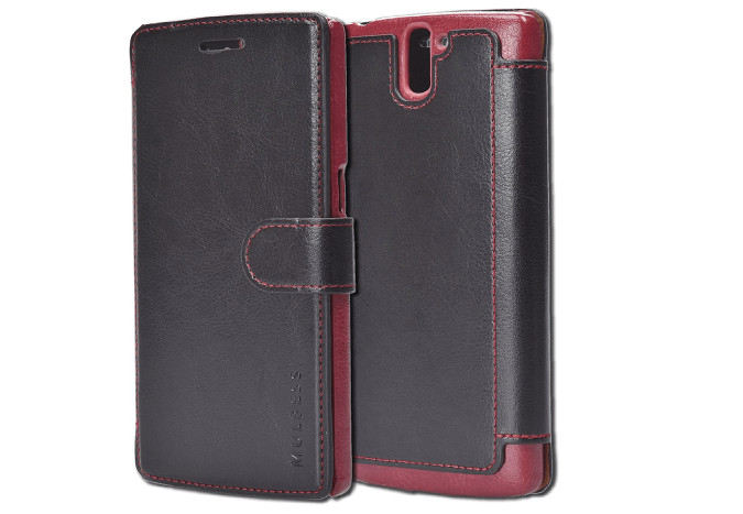 Mulbess Premium Leather Flip Case with Credit Card Slot for OnePlus One