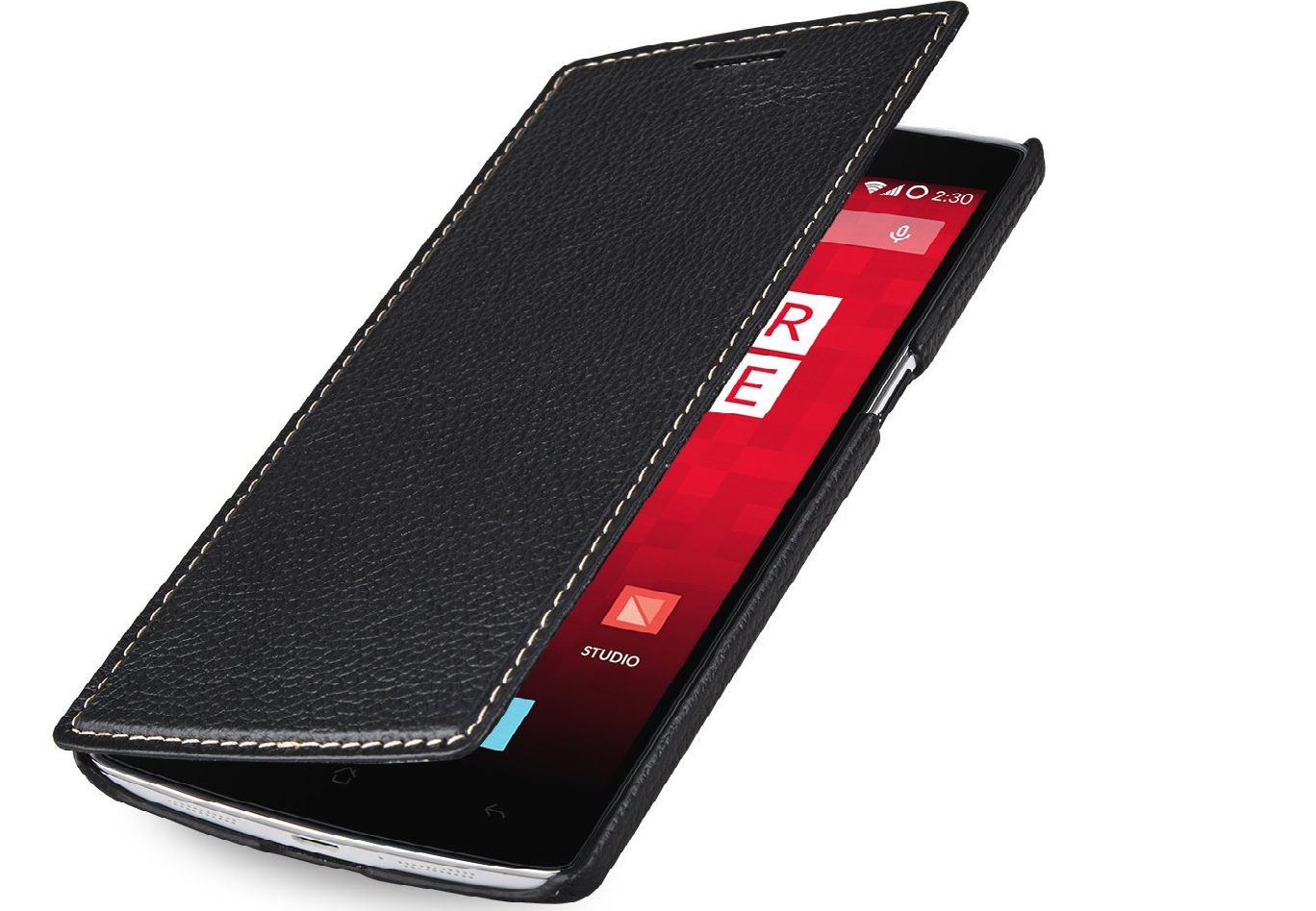 StilGut UltraSlim, Book Type Leather Case for OnePlus One