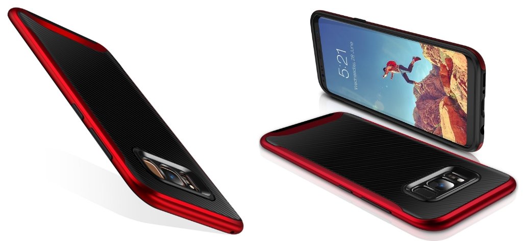Torras 2 in 1 Hybrid Anti-Fingerprint Slim Fit Galaxy S8 Plus Case