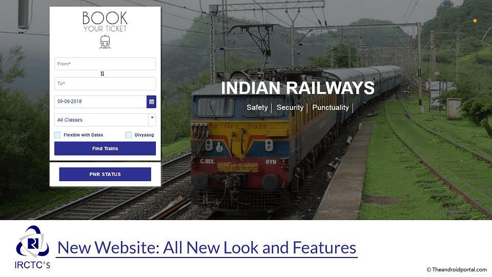 IRCTC’s New Website: All New Look and Features 1