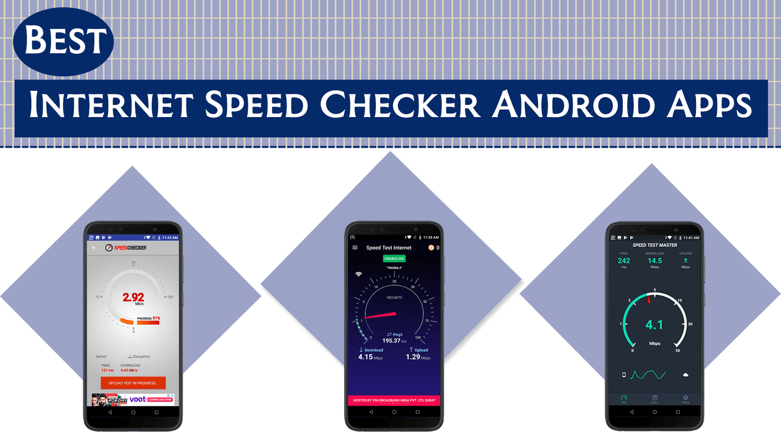 Best Internet Speed Checker Android Apps - theandroidportal.com
