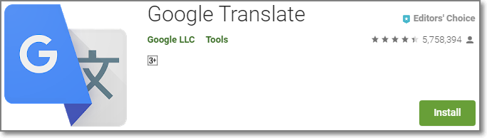 Google Translate App