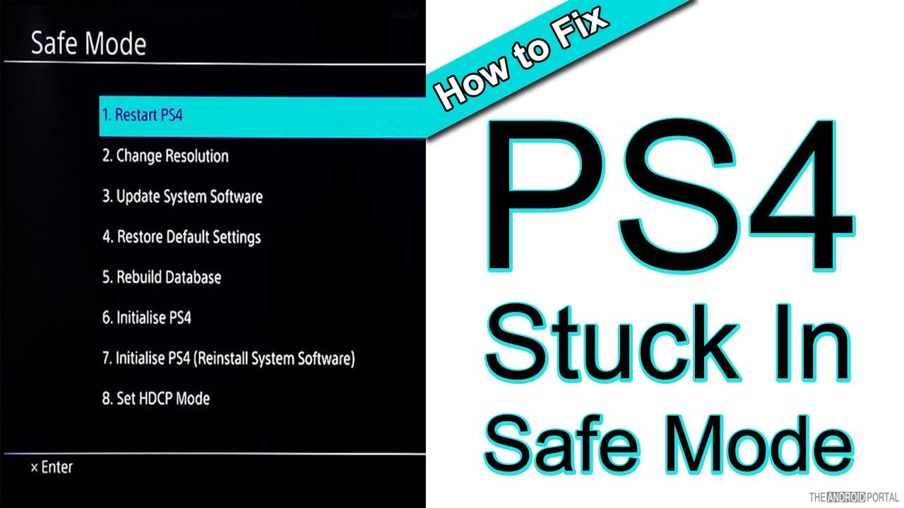 safe mode ps4 fix
