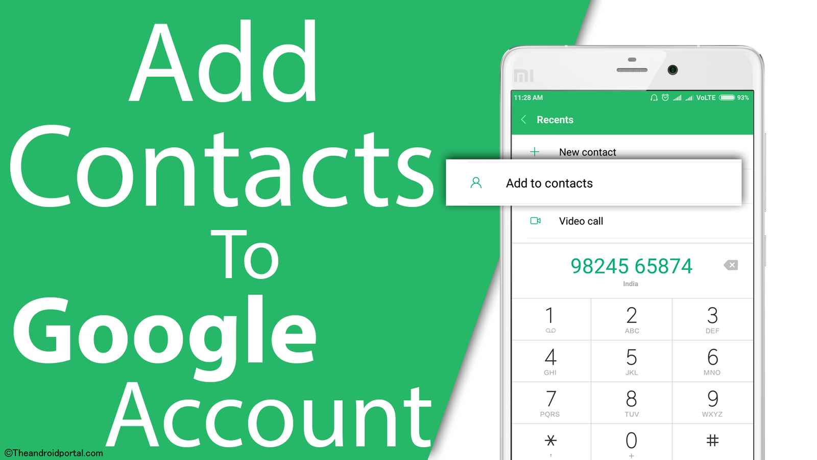 How to add contacts to google account on Android - theandroidportal.com