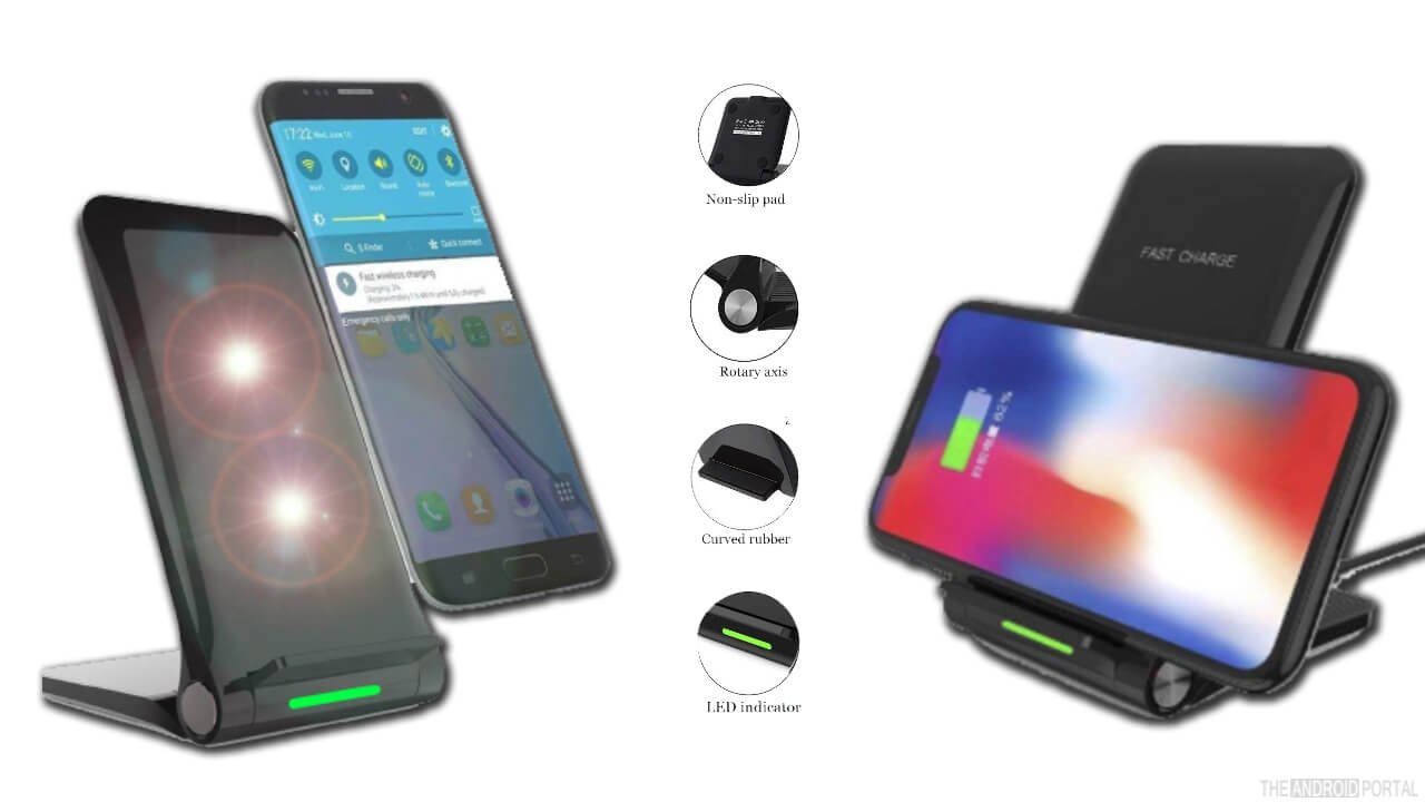 ADQUO Stand Wireless Charger 7.5W For Galaxy S10