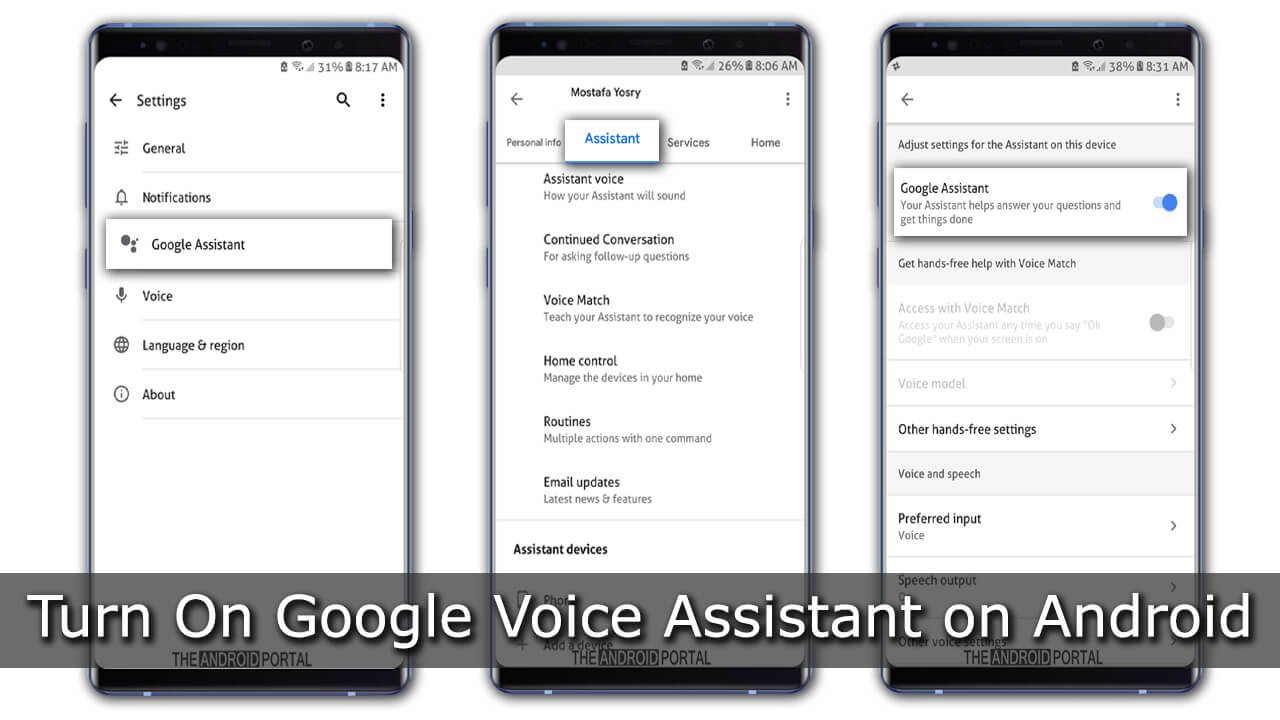 Turn On Google Voice Assistant on Android