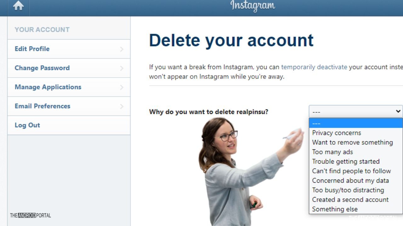 delete your Instagram account