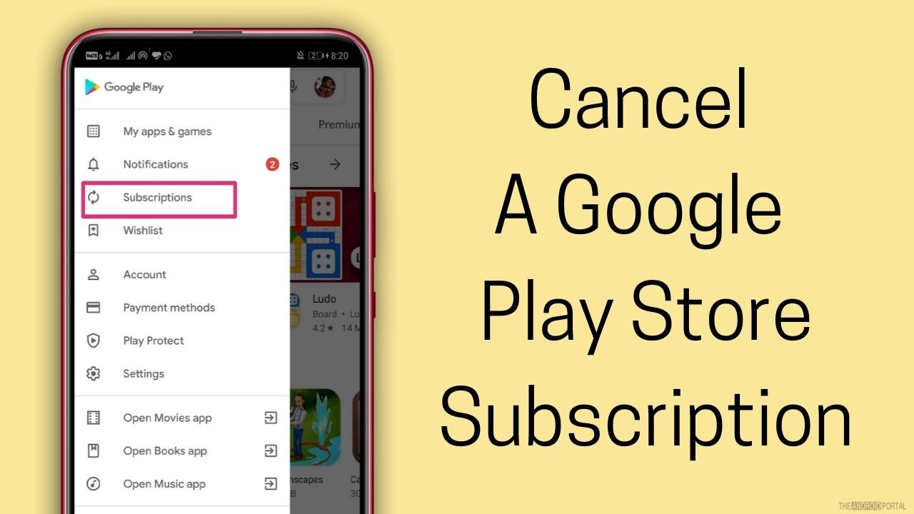 Cancel A Google Play Store Subscription