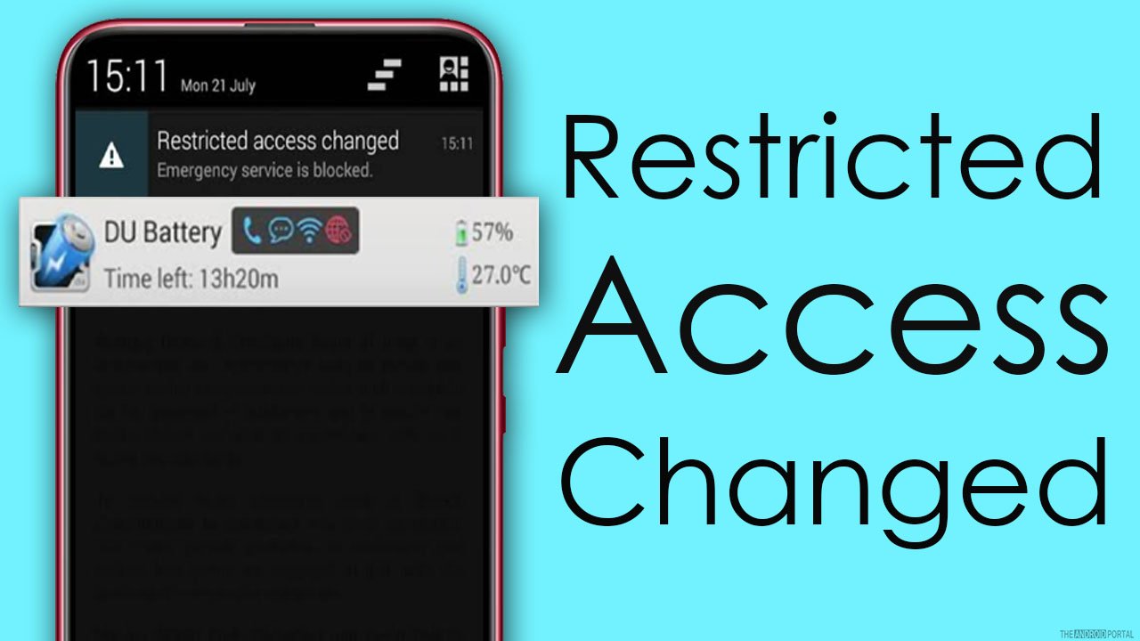 Restricted Access Changed