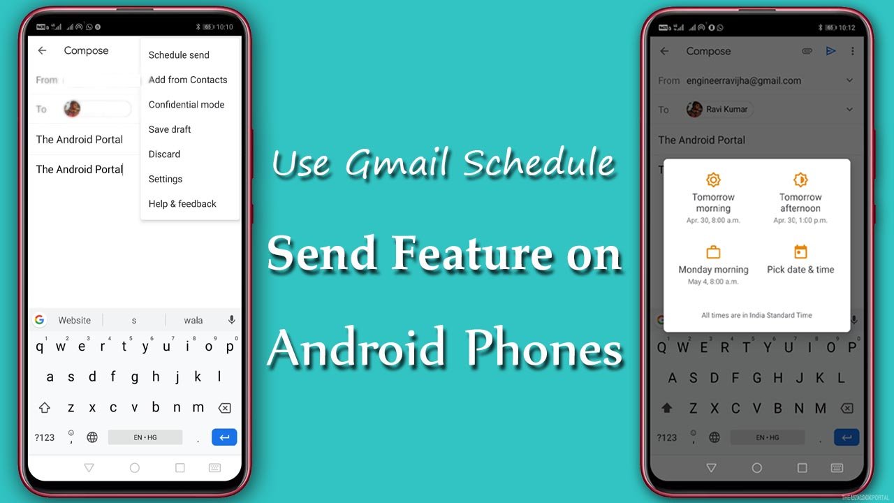 How to Use Gmail Schedule Send Feature on Android Phones.