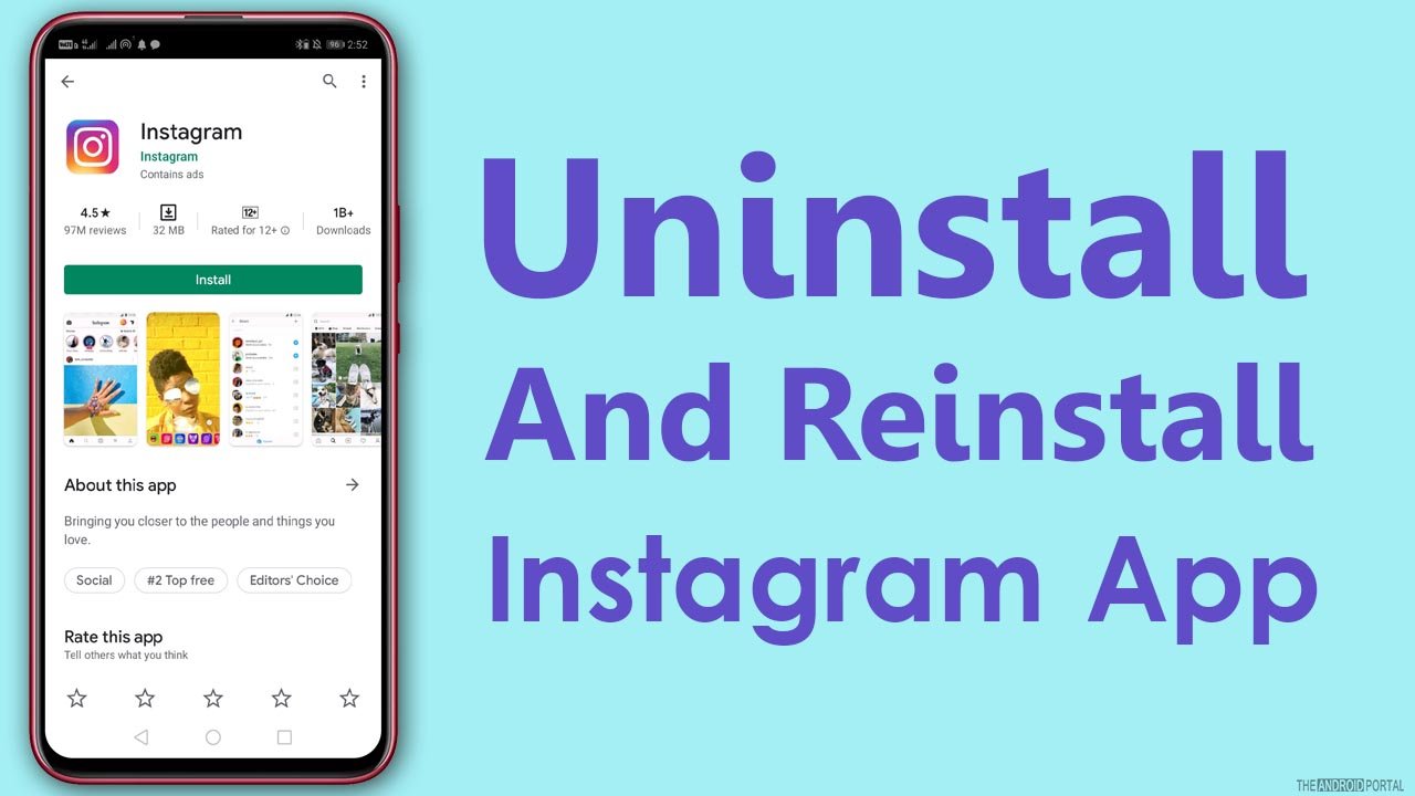 Uninstall and Reinstall The Instagram App