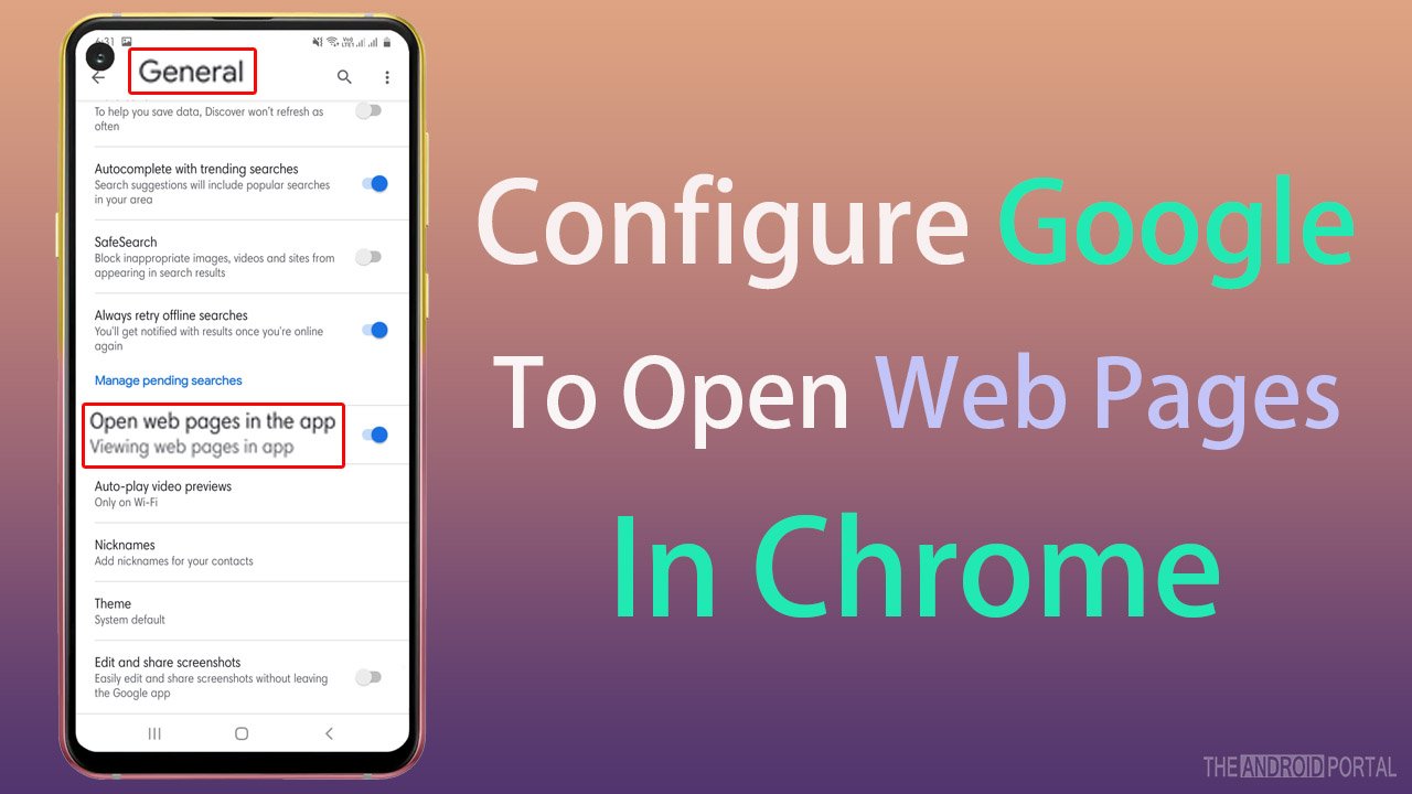 Configure Google To Open Web Pages In Chrome