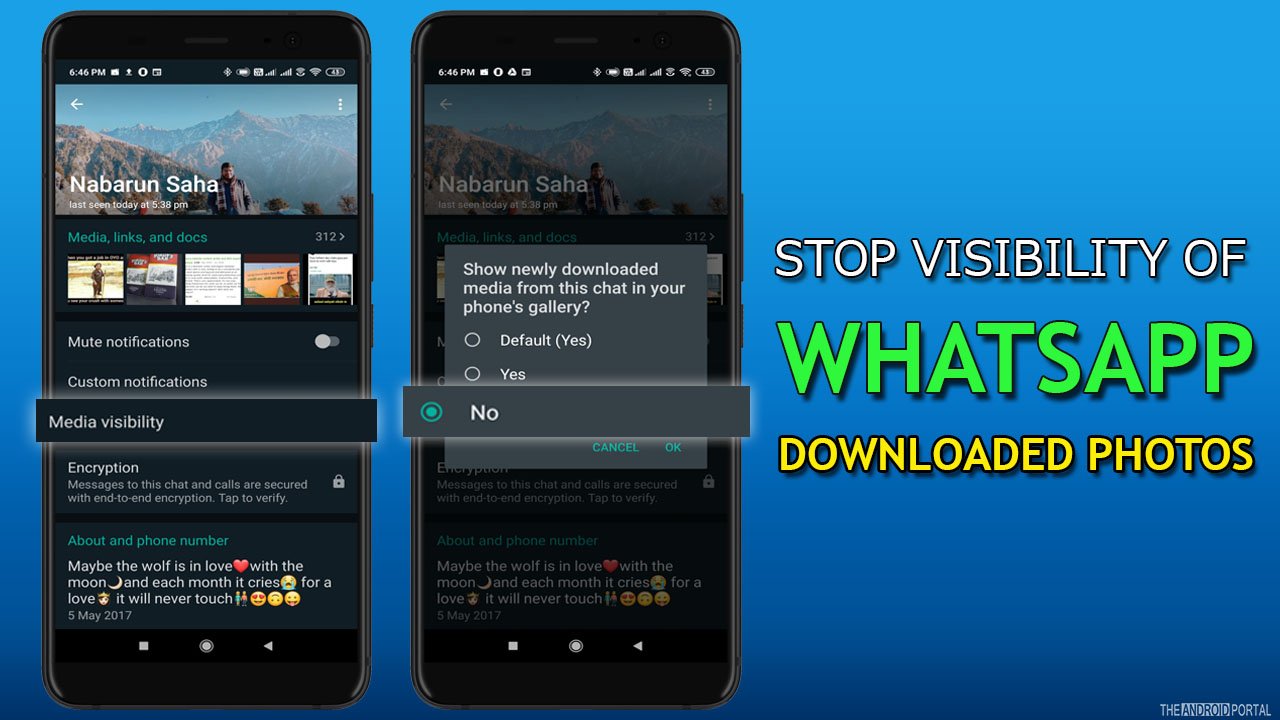 Stop Visibility Of Whatsapp Downloaded Photos In The Gallery App