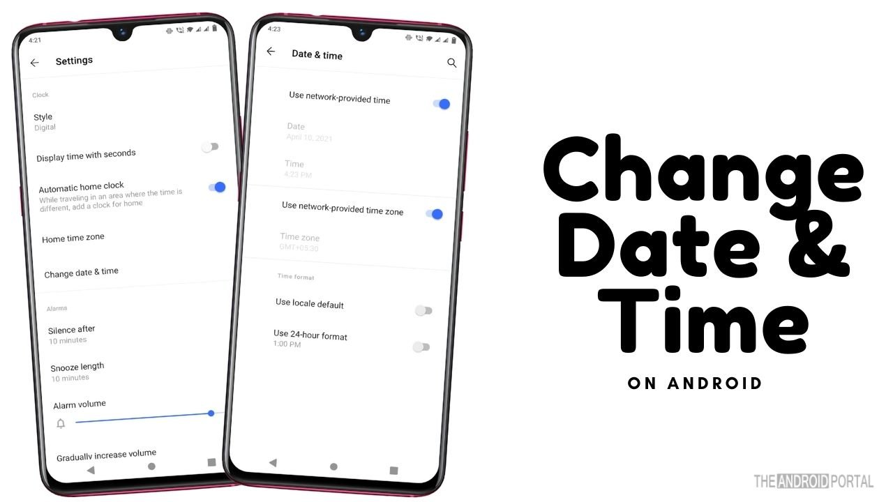 Change The Date And Time Settings on Android