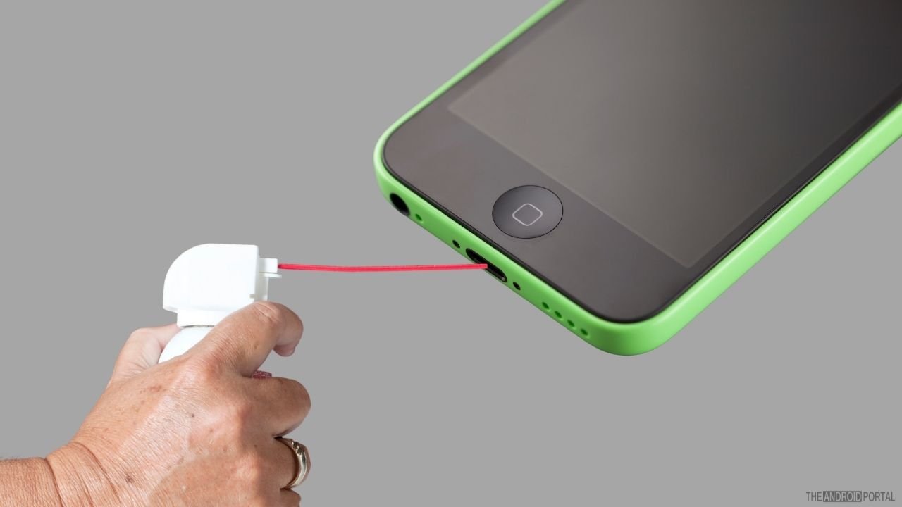 How To Clean Smartphone Charging Port With Compressed Can