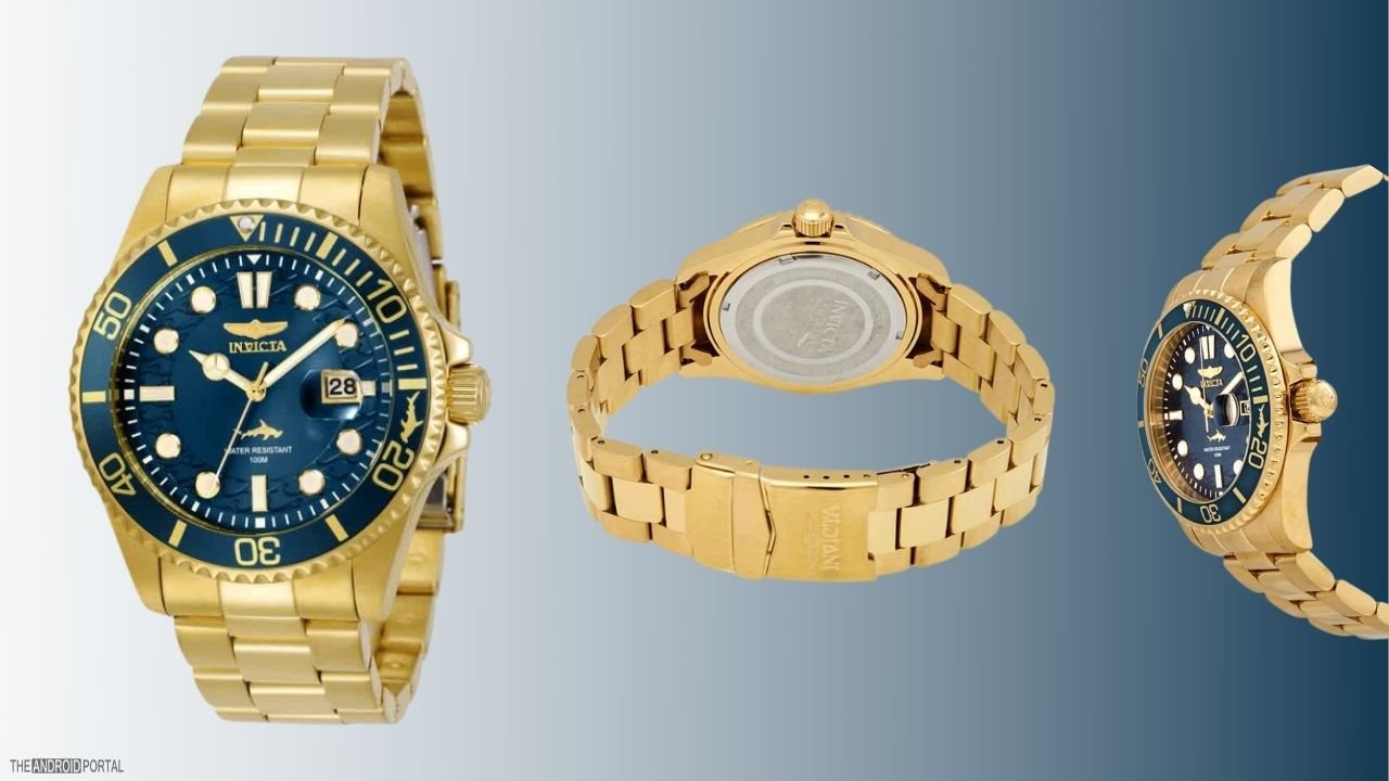 INVICTA Pro Blue Dial Yellow Gold-tone Men's Watch