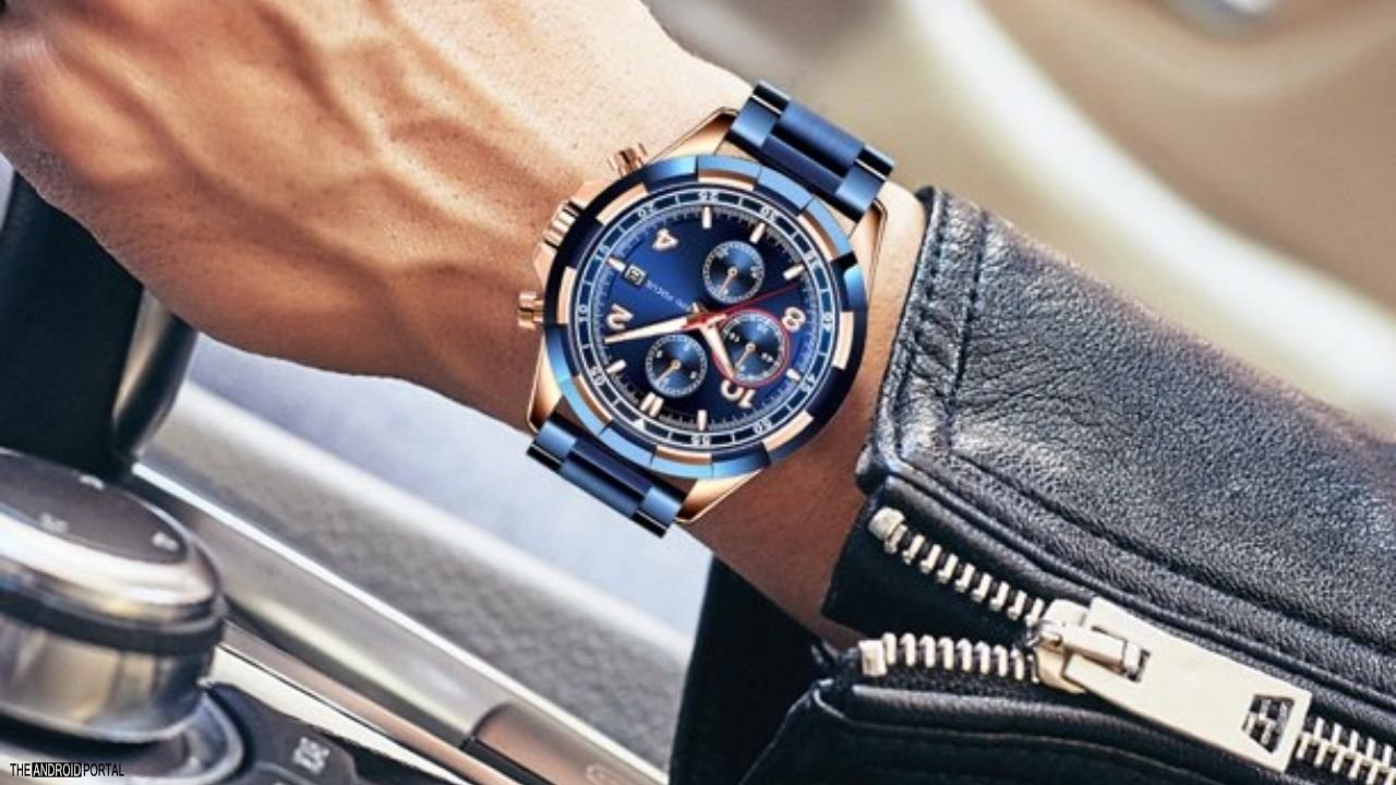 Men's Quartz Blue Dial Watches For Men