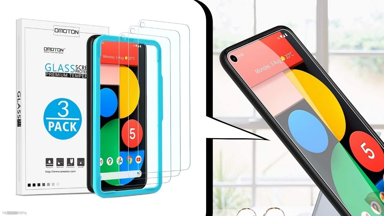 OMOTON [3 Pack] screen protector for Google Pixel 5