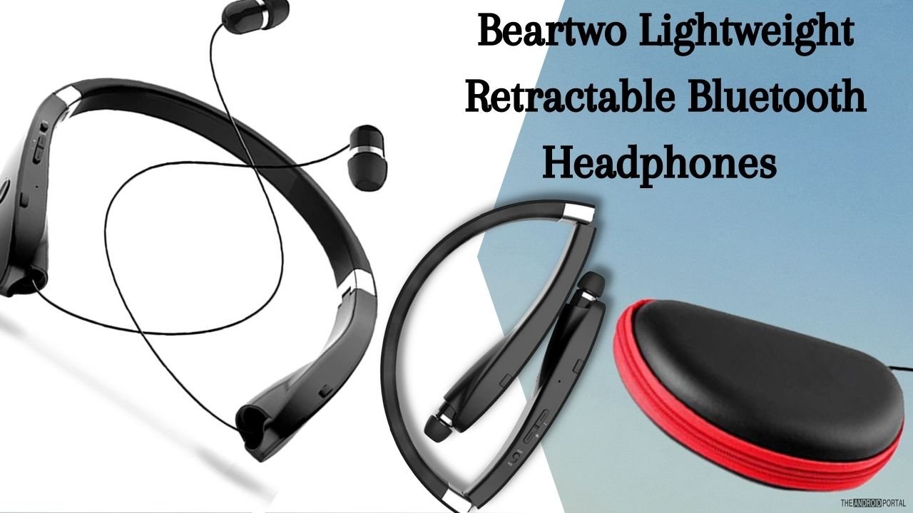 Beartwo Lightweight Retractable Bluetooth Headphones 