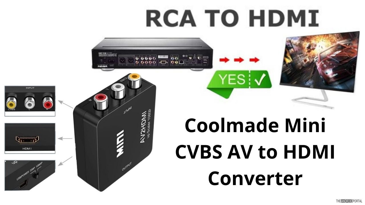 Coolmade Mini CVBS AV to HDMI Converter