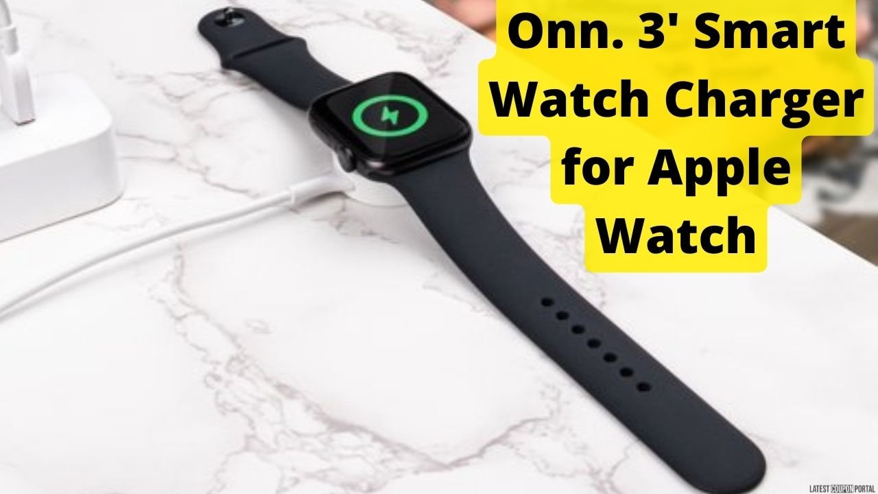 Onn. 3' Smart Watch Charger for Apple Watch