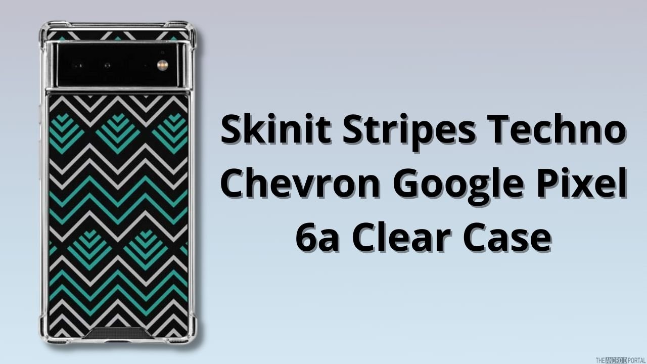 Skinit Stripes Techno Chevron Google Pixel 6a Clear Case