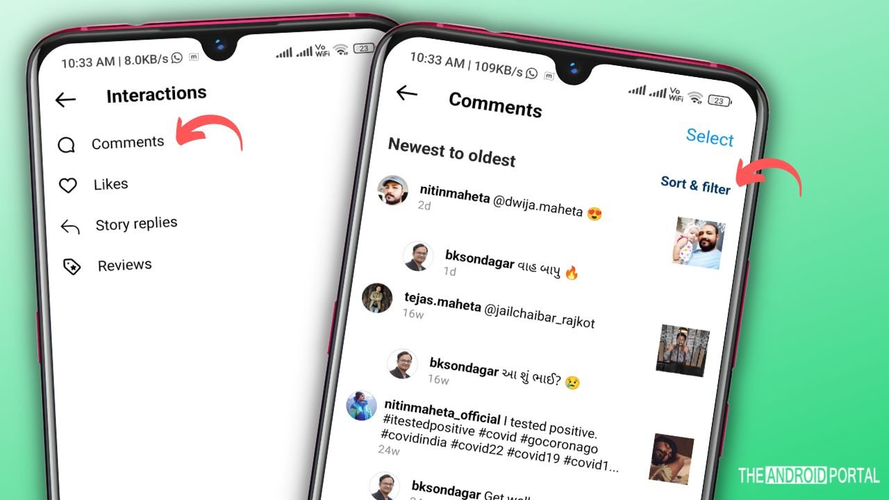 how to see posts you've commented on instagram